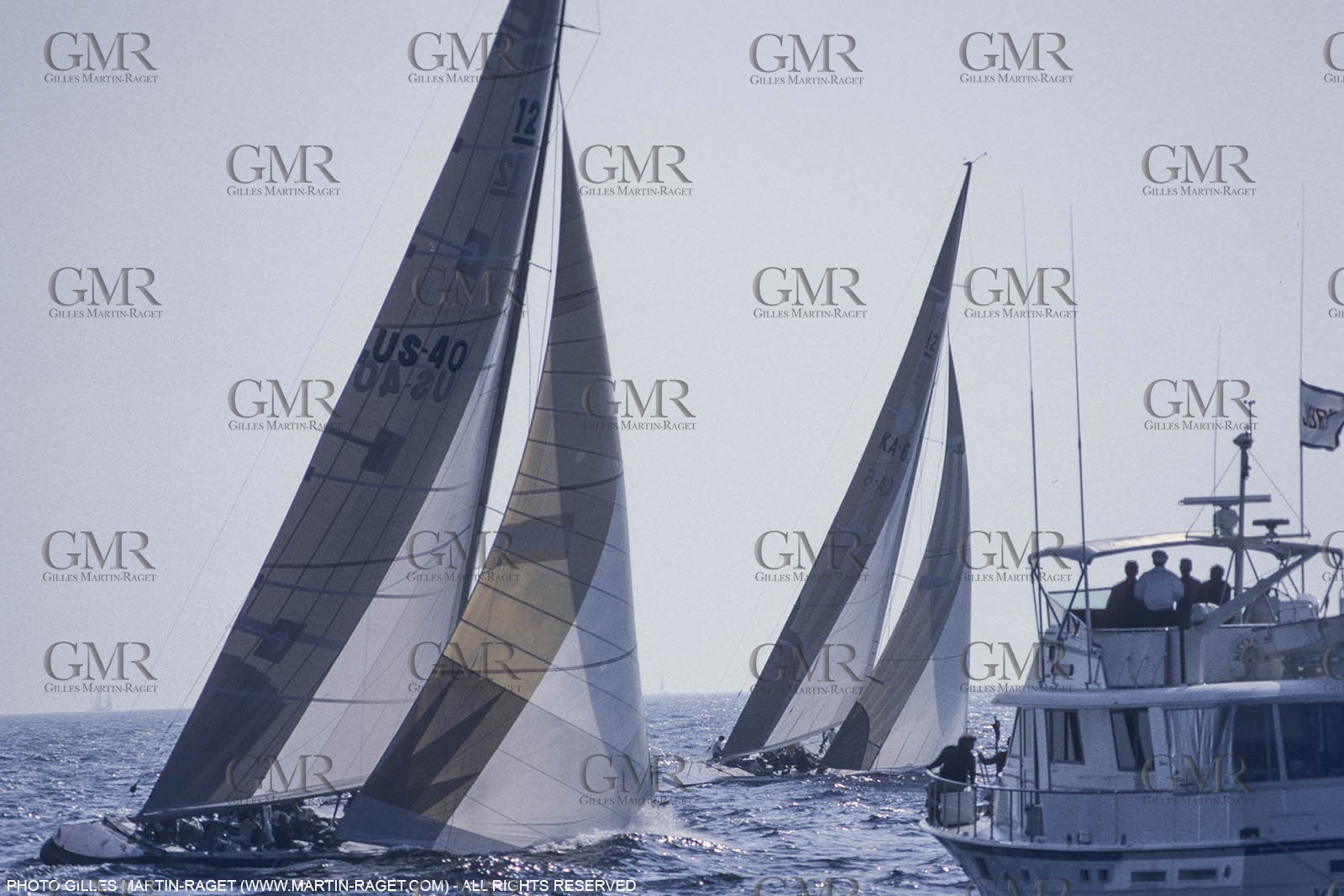 Sailing, Yacht Racing, America's Cup XVI, Newport (USA,RI), 1983, Australia II Vs Liberty