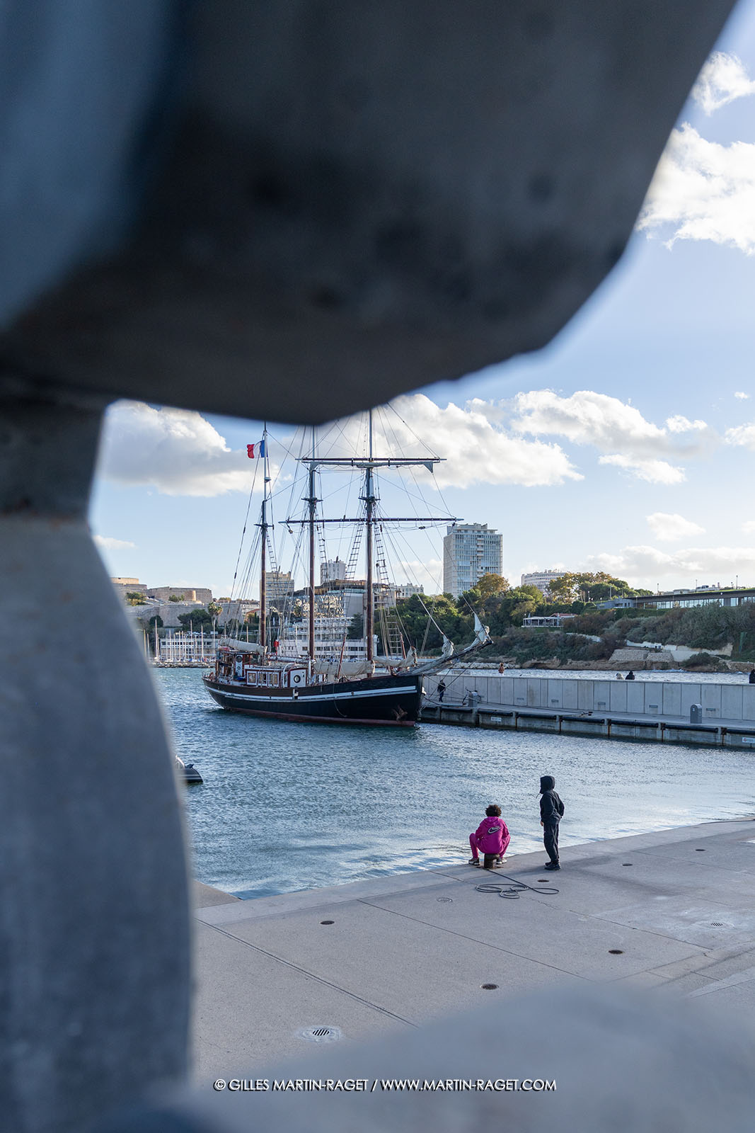 23 10 2025, Marseille (FRA), MED25 - Armada pour la Paix - Le Bel Espoir ammaré au Mucem