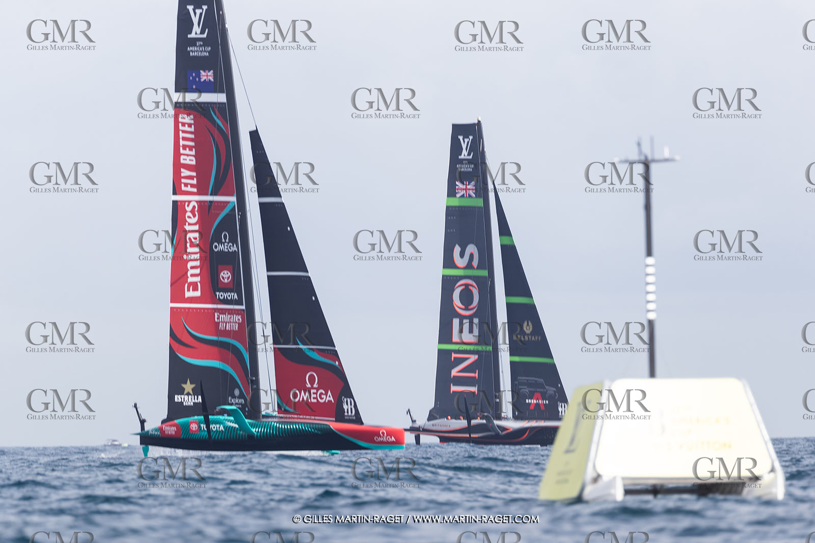 12:10 2024, Barcelona (ESP), Louis Vuitton 37th America's Cup, Final Match, Race Day 1, Race 1