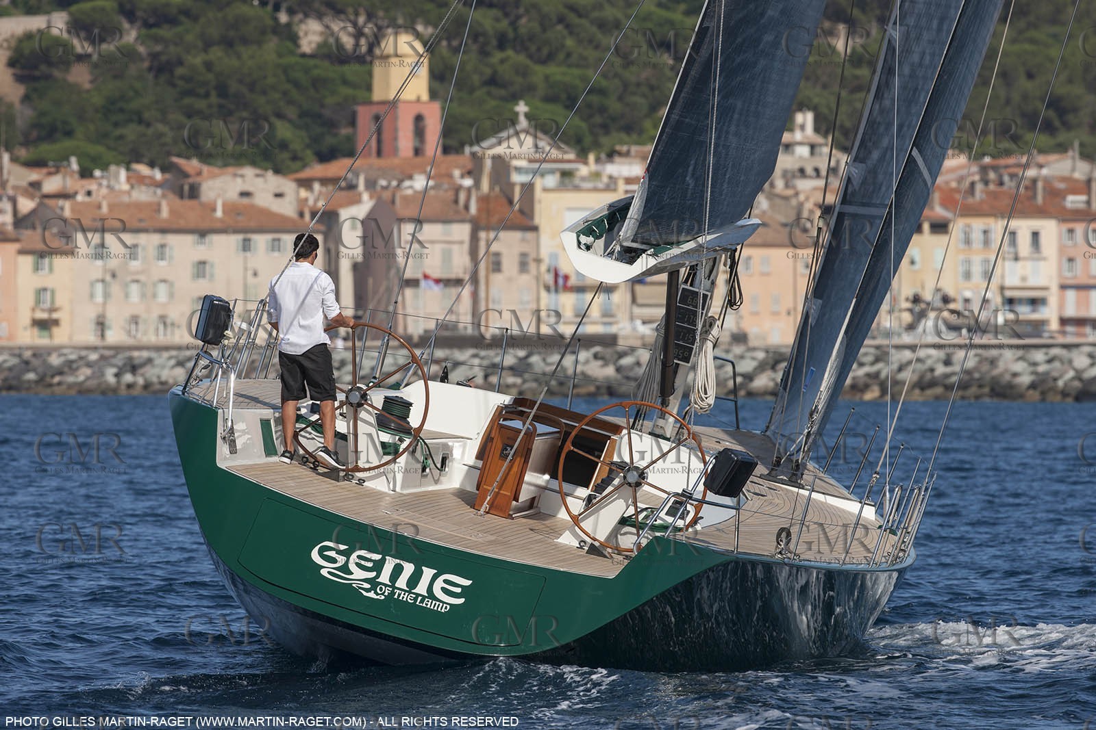 25 06 2015, Saint Tropez (FRA,83) , Sailing, Super yachts, Wally, Genie of The Lamp