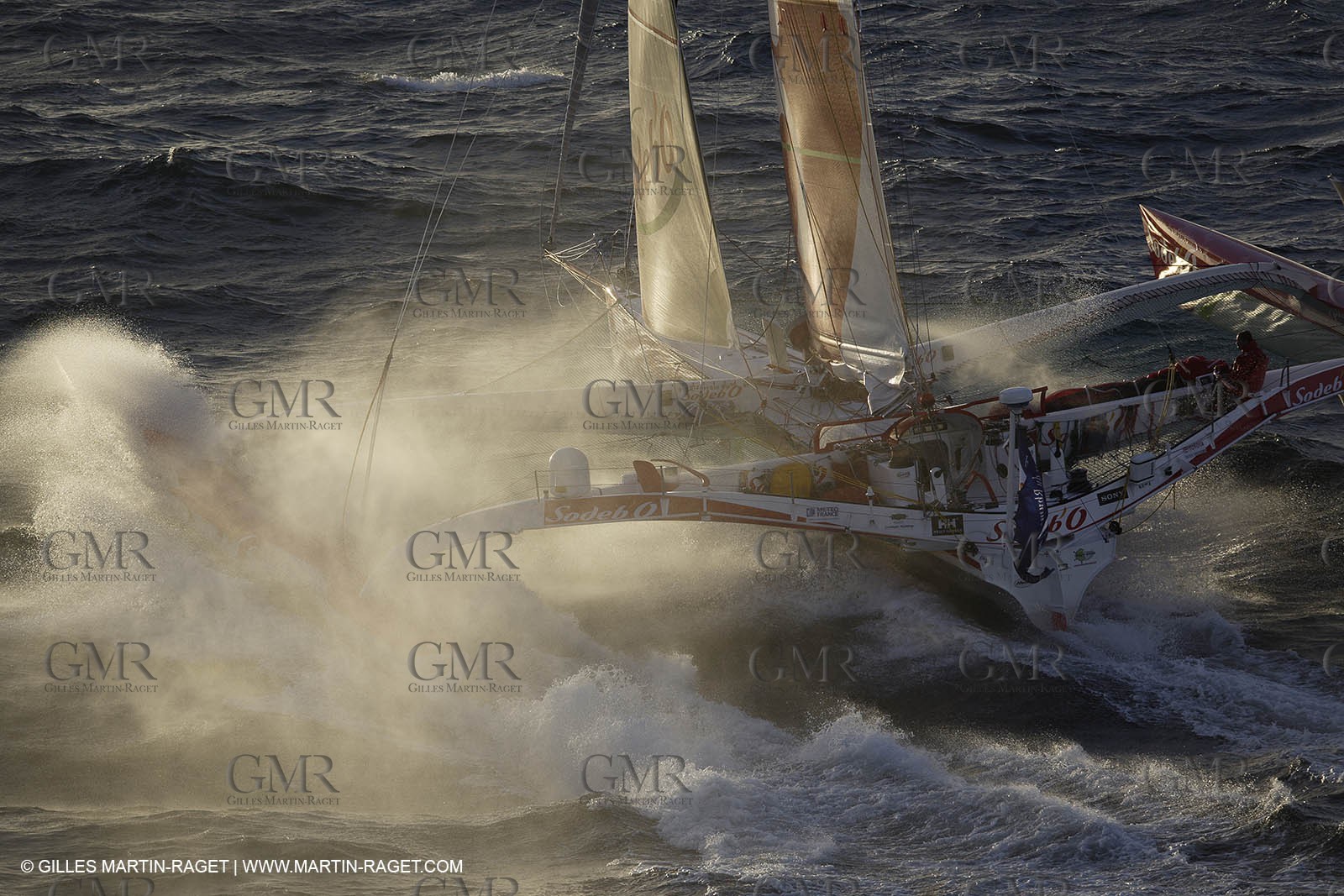 11 10 2008  -Lorient (FRA)  -  Multis Orma - Sodebo (Thomas Coville) - Route du Rhum 2006 training
