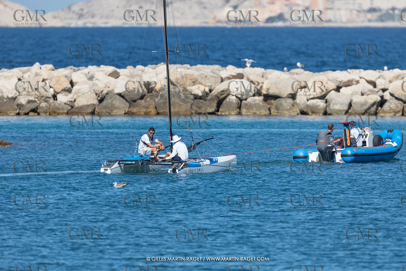 09 08 2024, Marseille (FRA), Paris 2024 Olympic Games, Sailing, Race Day 12