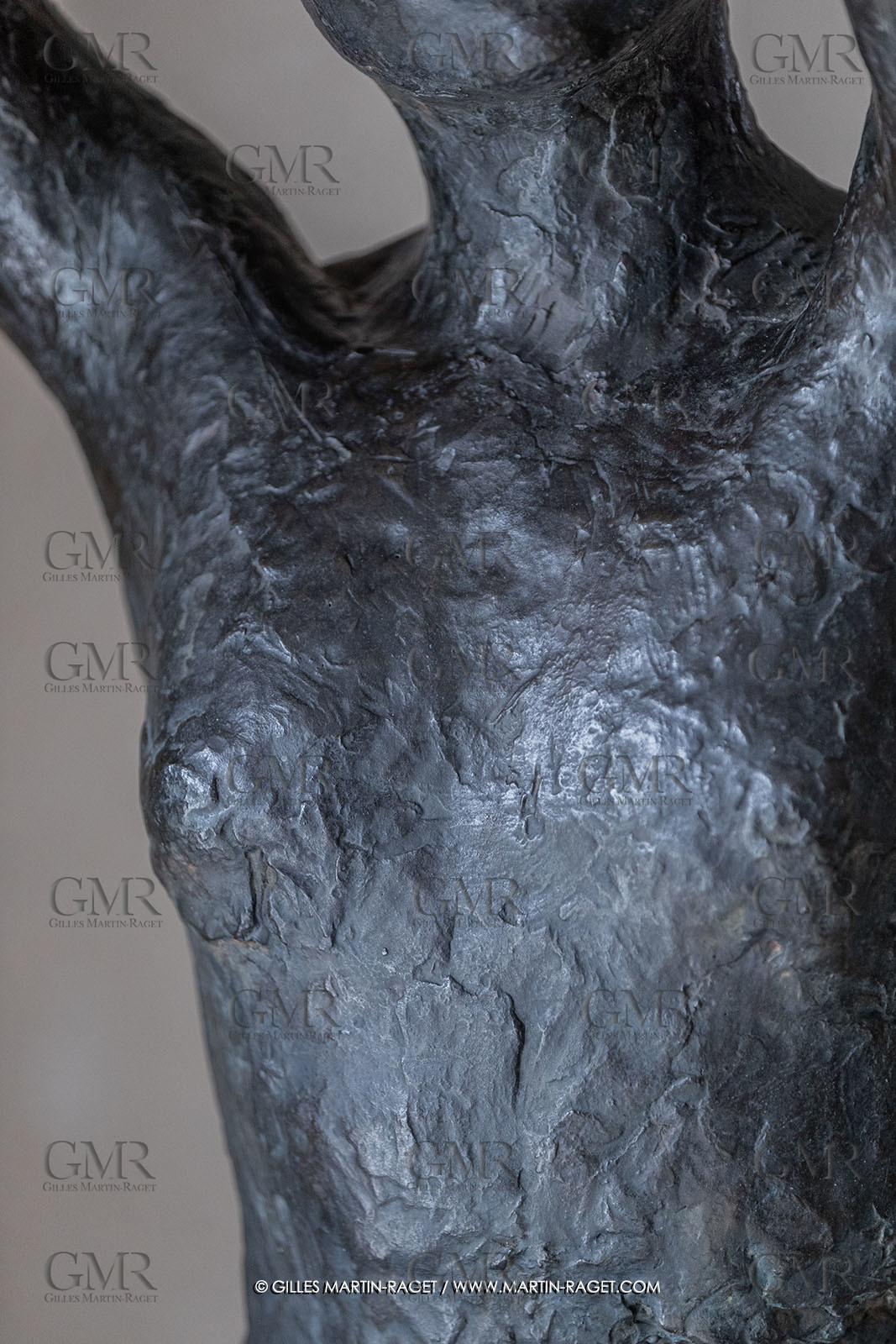 01 06 2023, St Rémy de Provence, Oeuvre de Germaine Richier, Sava Alexandra 1944, bronze patiné foncé, Exemplaire d'exposition, fondeur : Susse, Paris, 82,5 x 50 x 37 cm, collection famille Germaine Richier