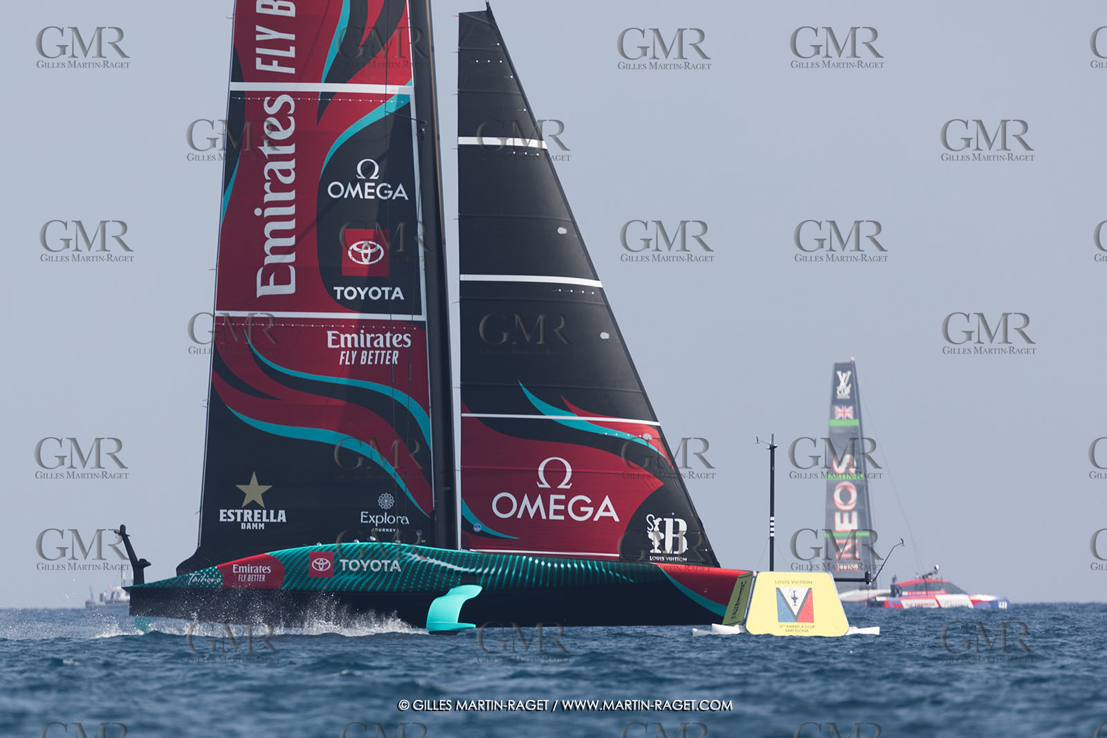 24 08 2024, Barcelona (ESP), Louis Vuitton 37th America's Cup, Louis Vuitton Prelilinary Regatta, Race Day 3