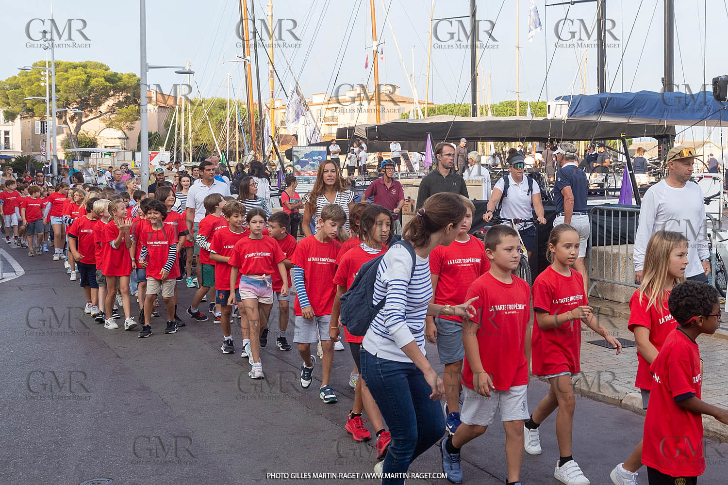 05 10 2023, Saint-Tropez (FRA,83), Les Voiles de Saint-Tropez 2023, Race Day 5, Défilé des minots de St Tropez
