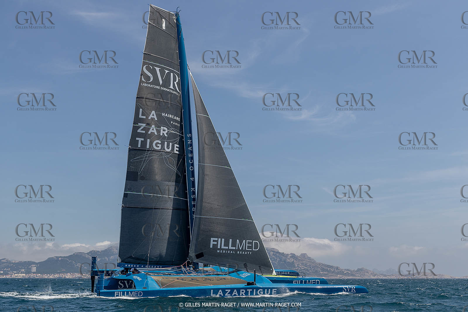 18 05 2022, Marseille (FRA), APremière navigation du trimaran Ultim SVR LAZARTIGUE à Marseille