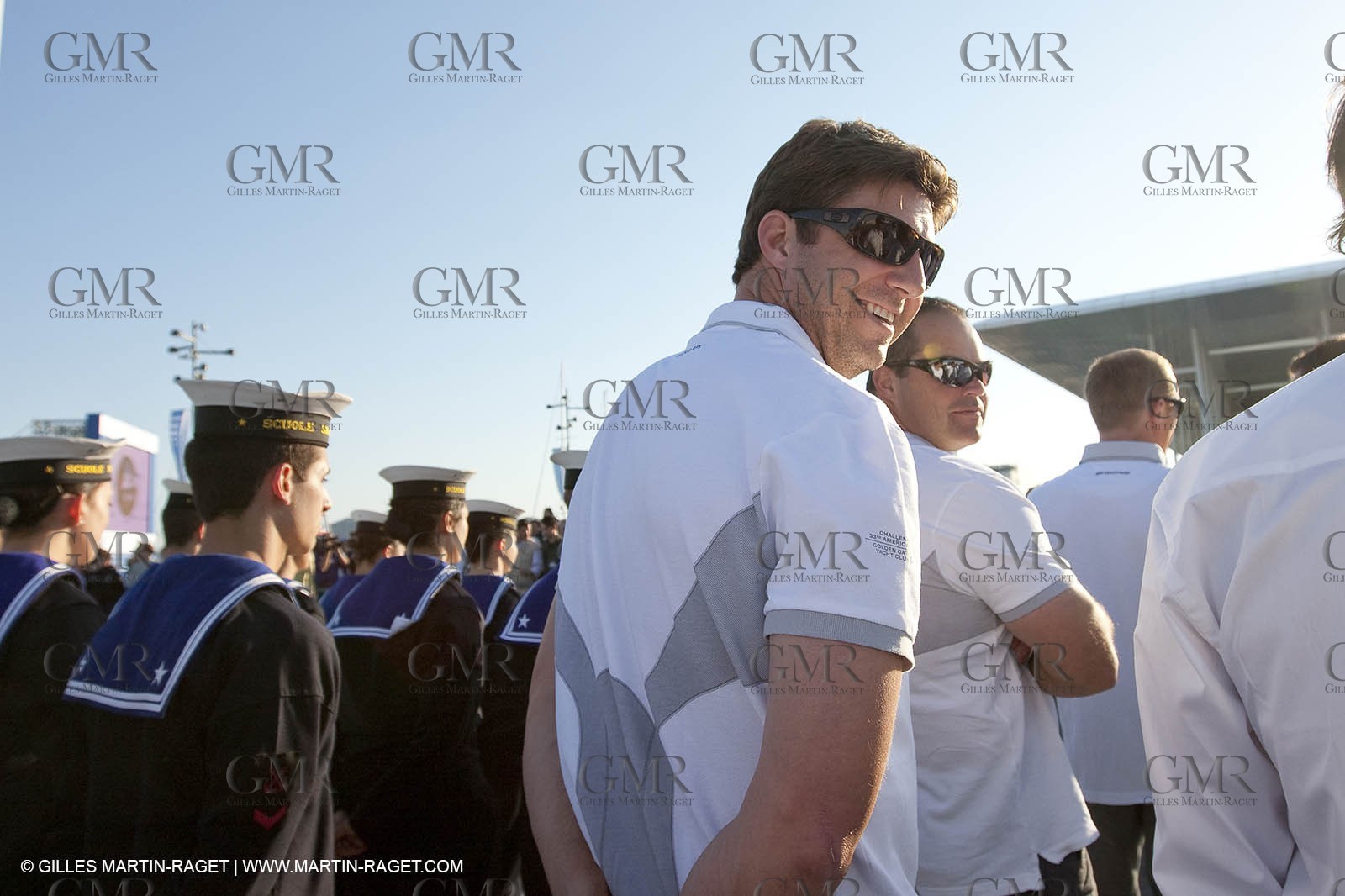 19 05 2010 - La Maddalena (ITA, Sardinia) Louis Vuitton Trophy - BMW ORACLE Racing -  - Opening Ceremony - Draw