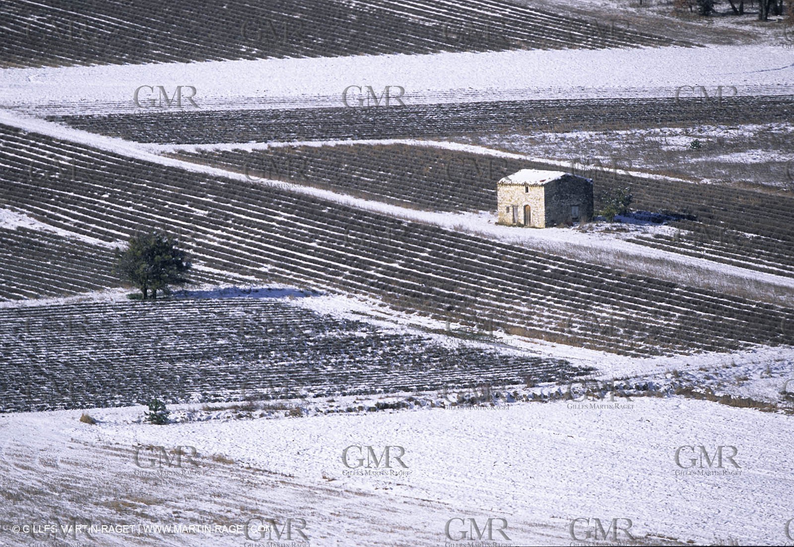 Provence under snow