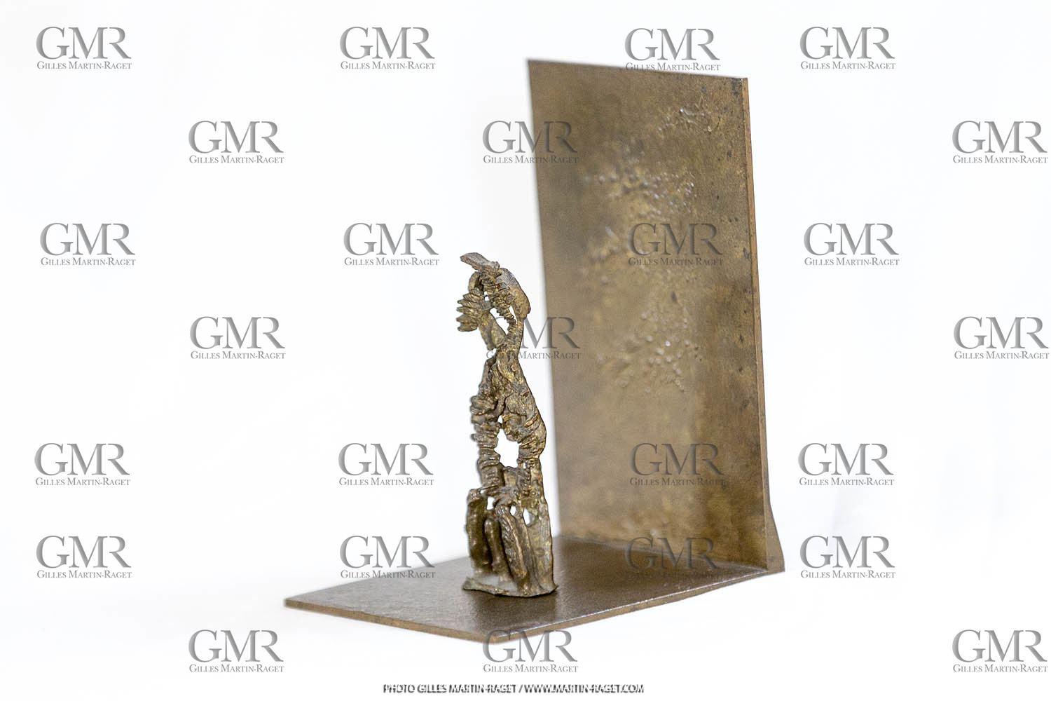 06 03 2016, Saint Etienne du Grès (FRA,13), Oeuvre de Germaine Richier, Seiche n° 27 sur équerre, 1955-56