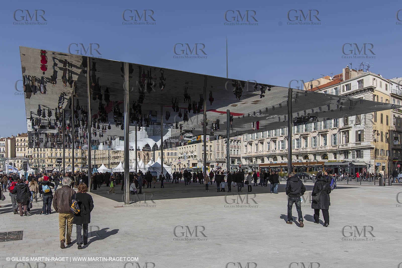02 02 2013,  Marseille, FRA, 13, Inauguration de l'ombrière et du Vieux Port semi-piétonnier