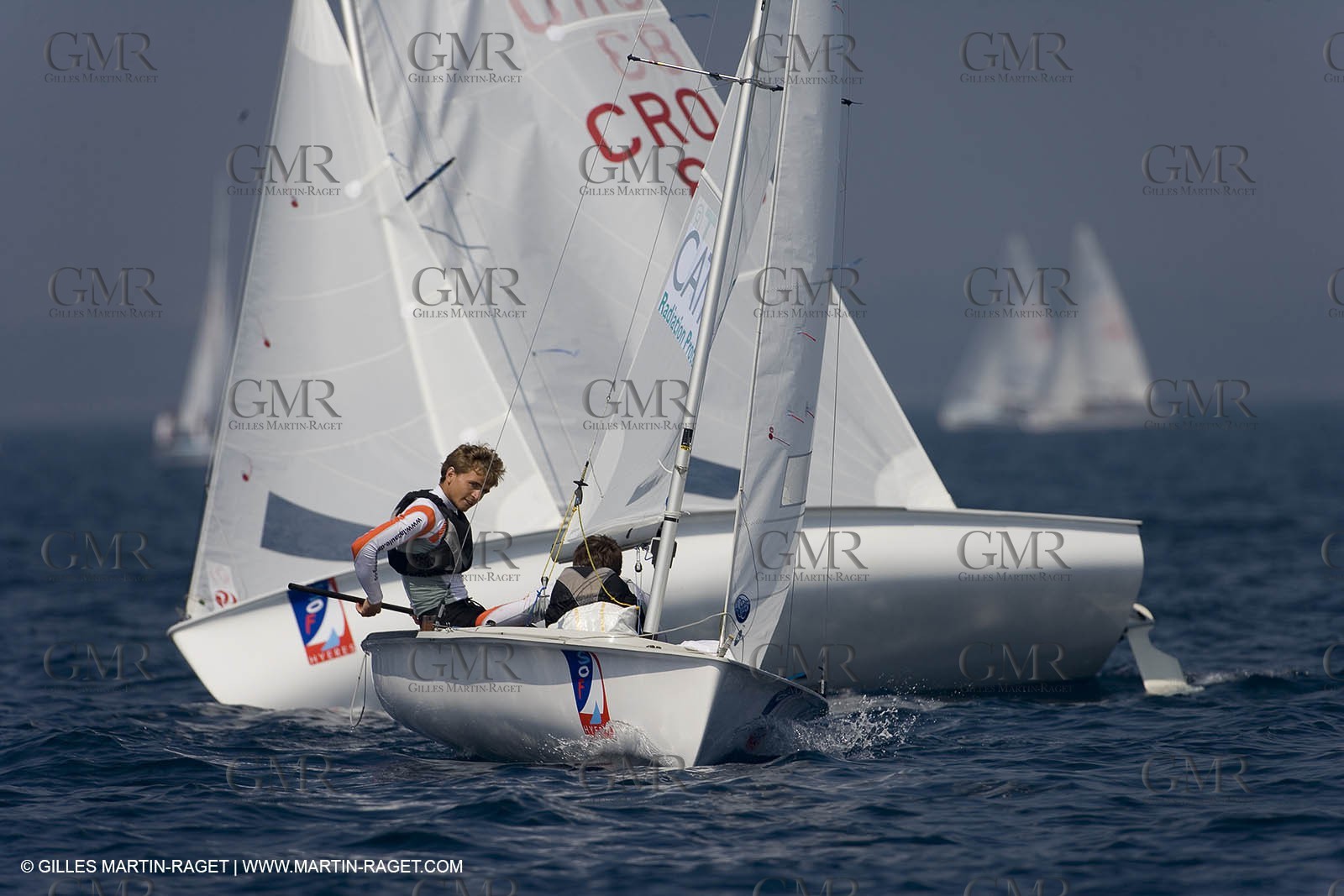 22 04 2007 - 2007 Semaine Olympique Française - Hyères (South of France) - Day 1 - Team France - 470 Homme - Leboucher Pierre   Garos Vincent