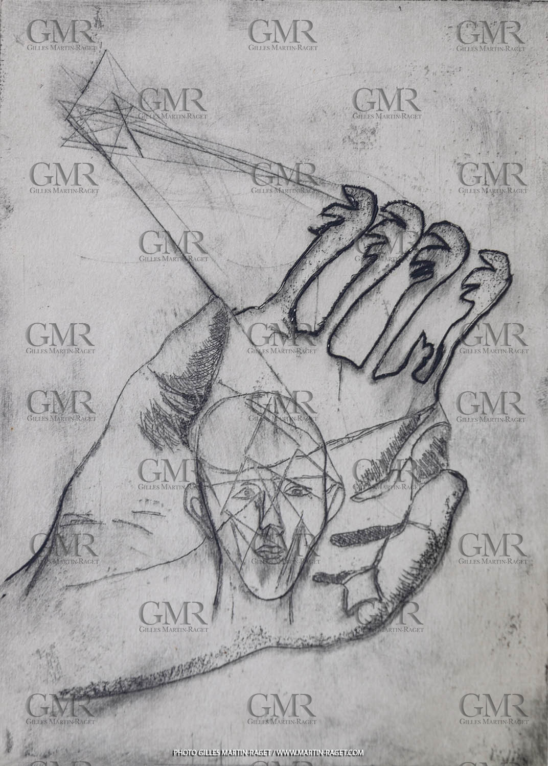 12 07 2020, St Rémy de Provence (FRA, 13) Oeuvre Germaine Richier, gravure