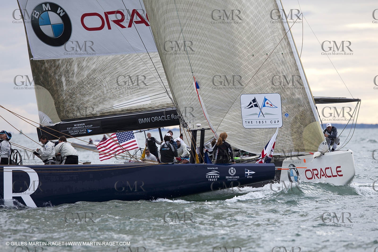 04 08 2010 - Cowes (UK, IOW) - The 1851 Cup -  BMW ORACLE Racing - Day 2.