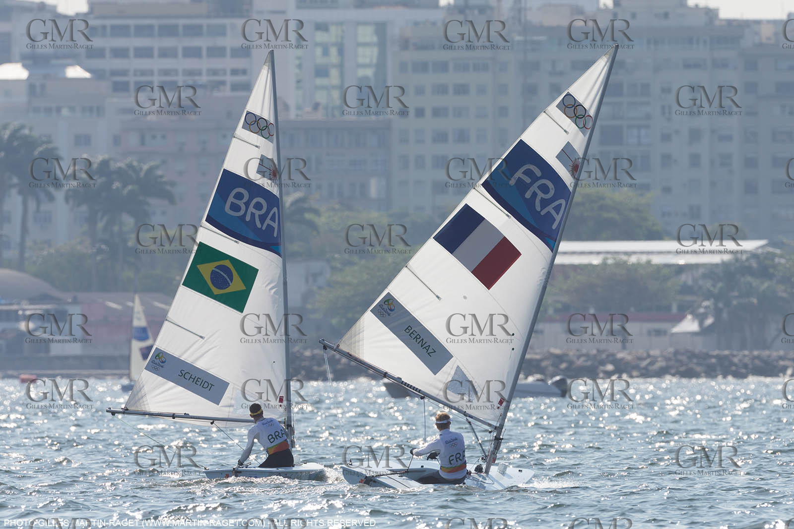 16 08 2016, Rio de Janeiro (BRA), 2016 Olympic Games, Sailing, Laser Medal Race, JB Bernaz