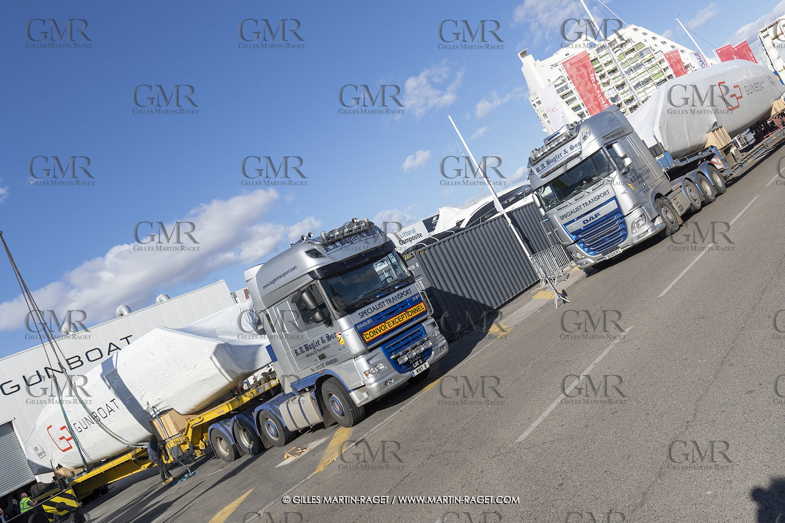 15 02 2022, La Grande Motte (FRA), Gunboat 80  1 hulls delivery