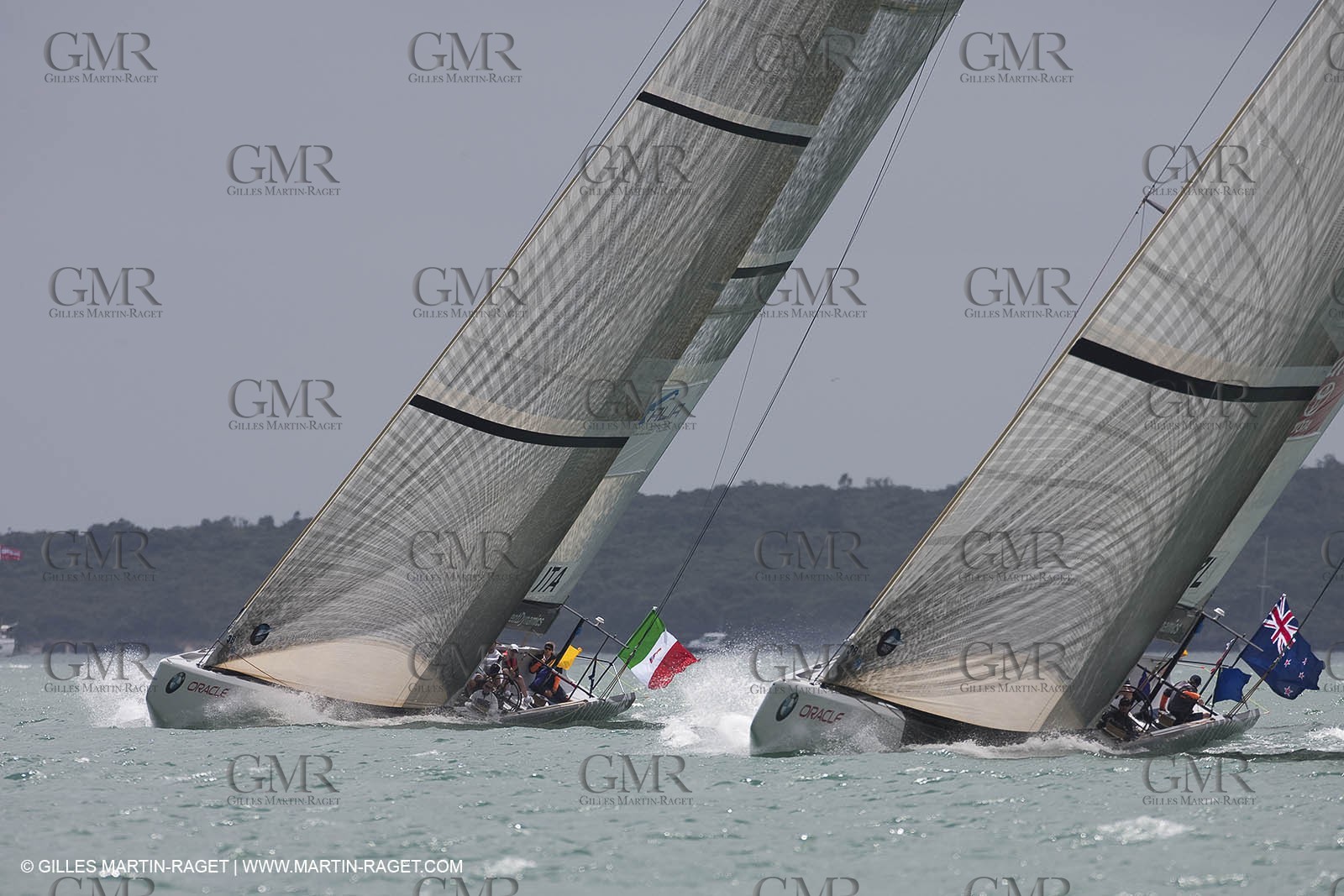 30 01 2009 - Auckland (NZL) -  Louis Vuitton Pacific Series -  Racing Day 1 - Emirates Team New Zealand Vs Damiani Italia