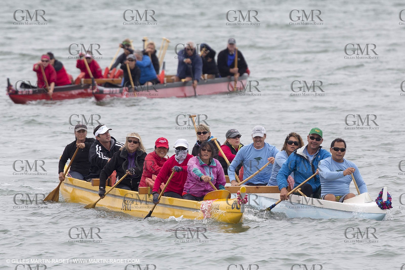 10 08 2013 - San Francisco (USA,CA) - 34th America's Cup - AC Open - Outrigger Canoe Races et Hula Danceperformance at Marina Green Village