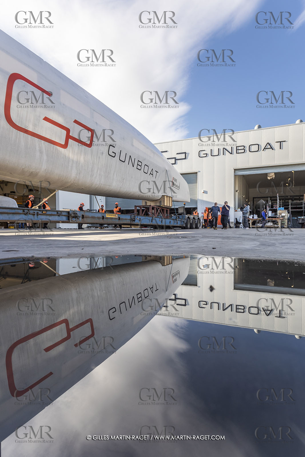 15 02 2022, La Grande Motte (FRA), Gunboat 80  1 hulls delivery