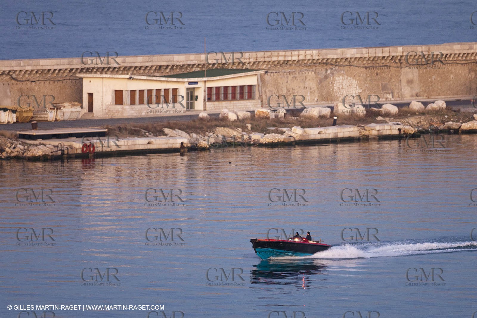 17 02 2012 - Marseille (FRA,13) - Arrival in Marseille harbour onboard ferry Piana (La Meridionale Corp.)