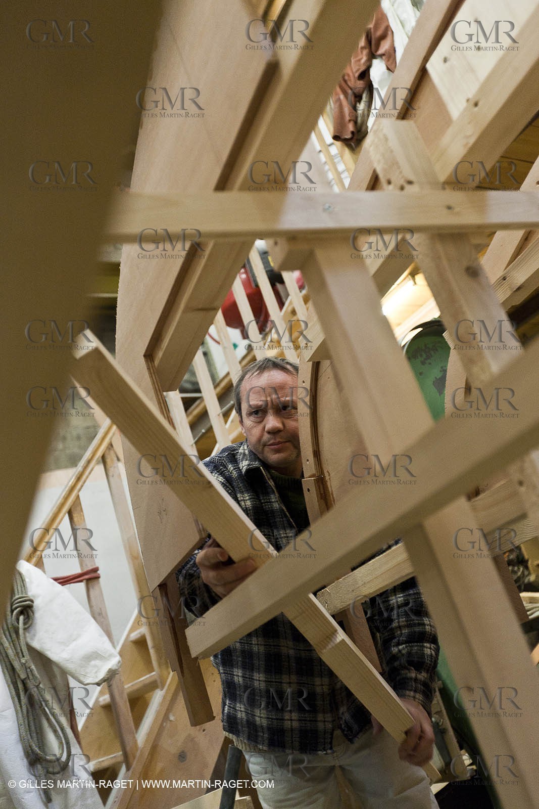 18 01 2012 - Marseille (FRA,13) - Alcyon construction at Carènes boat yard