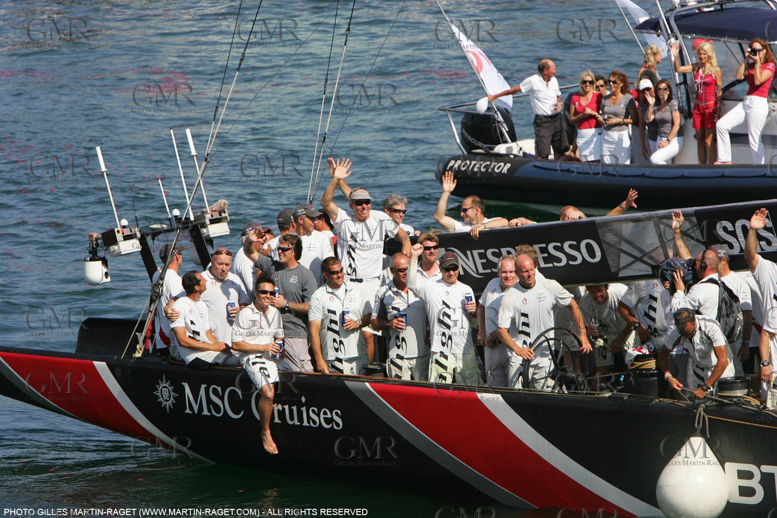 03 07 2007-Valencia (Spain)- 32nd America's Cup - Final Match - Day 8 - Alinghi vs Emirates Team New Zealand