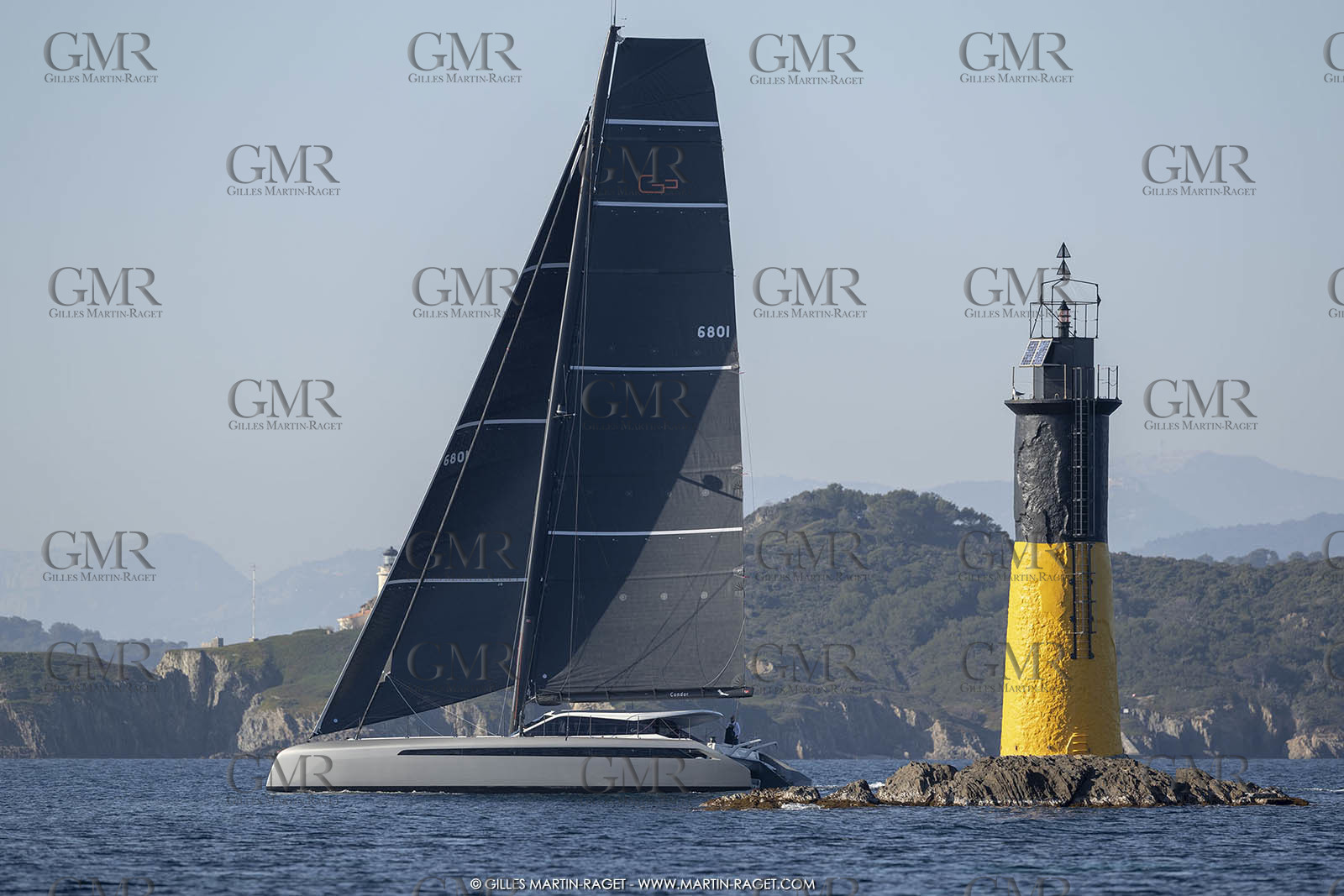 16 02 2019, Porquerolles (FRA,83), Gunboat 68 sail testing  3