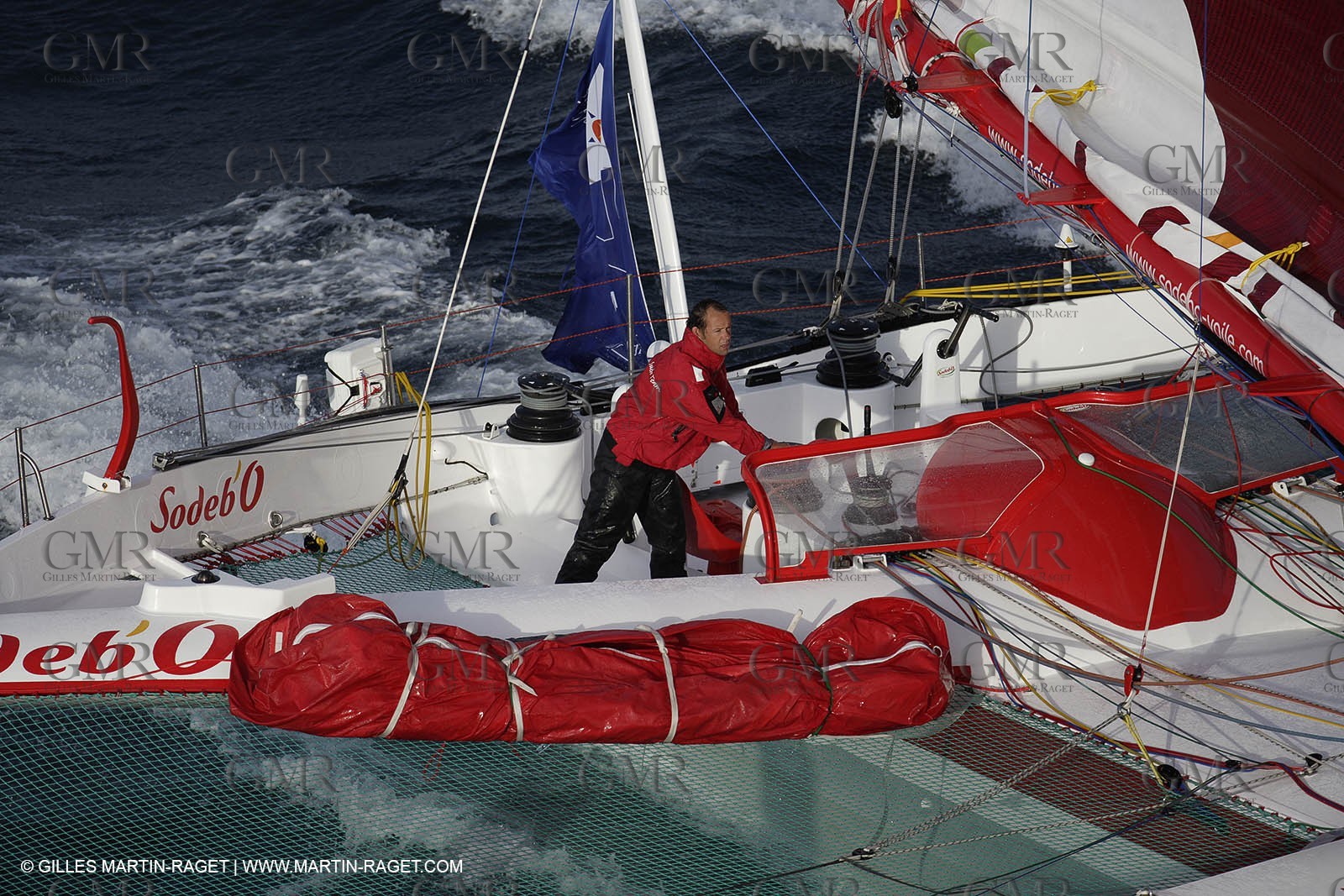 11 10 2008  -Lorient (FRA)  -  Multis Orma - Sodebo (Thomas Coville) - Route du Rhum 2006 training