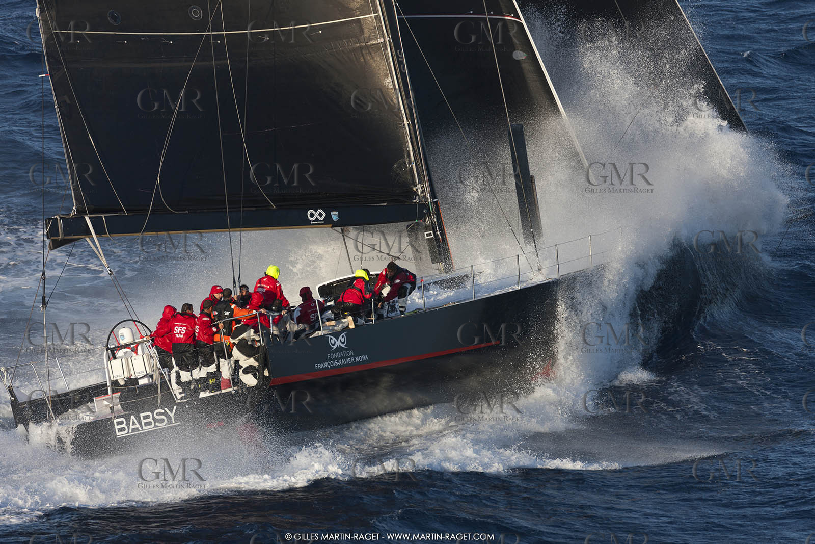 09 10 2017, Calvi (FRA,20), VOR 70 Babsy, Tentative de record autour de la Corse à la voile, skipper Franck Cammas