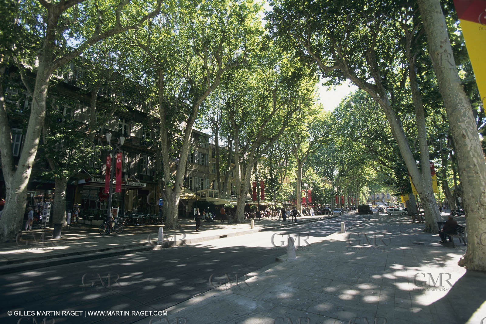 France,Provence, Aix en Provence, Cours Mirabeau