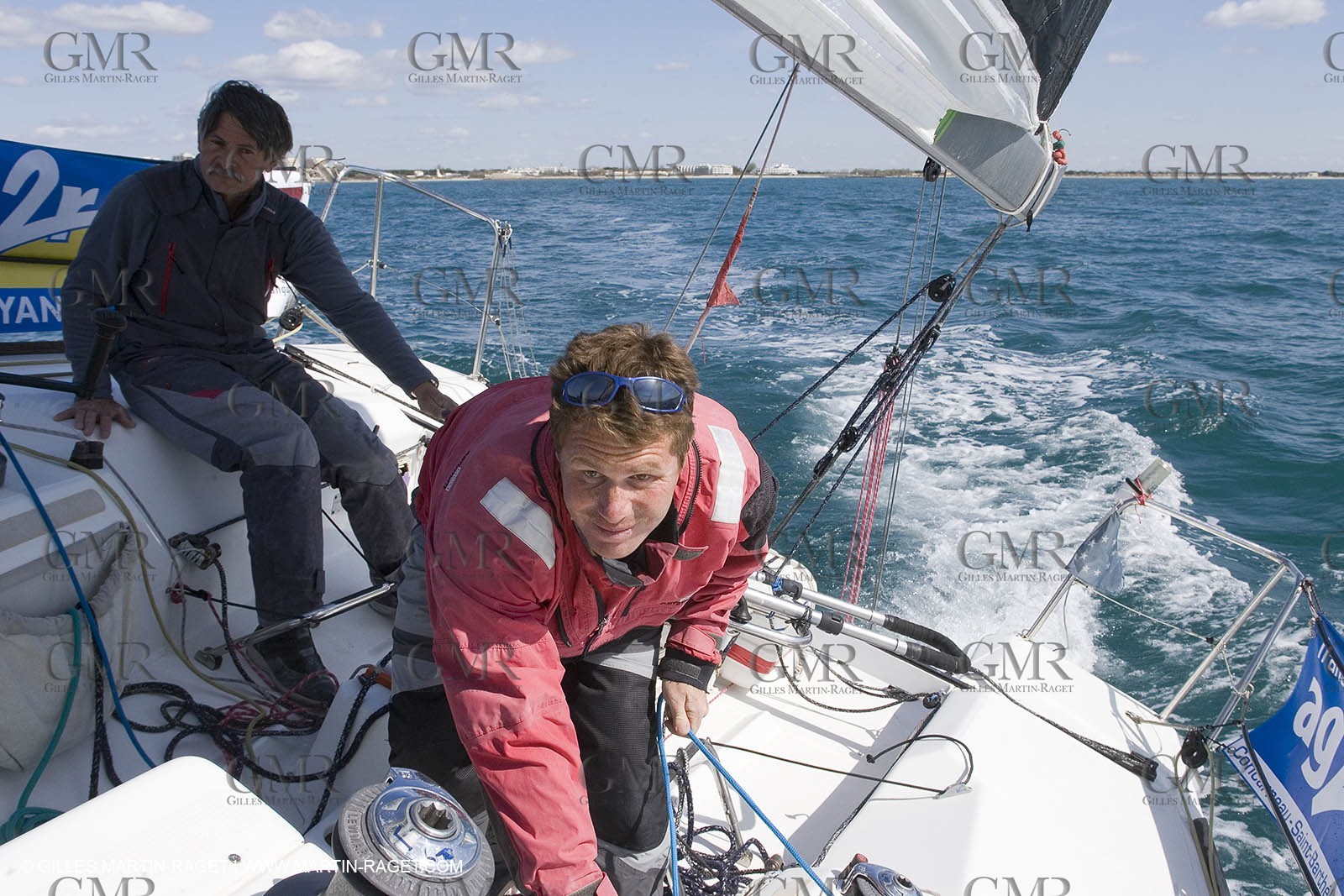 27 03 08- La Grande Motte- (FRA,34) Transat AG2R 2008- Jean-Paul Mouren- Laurent Pellecuer