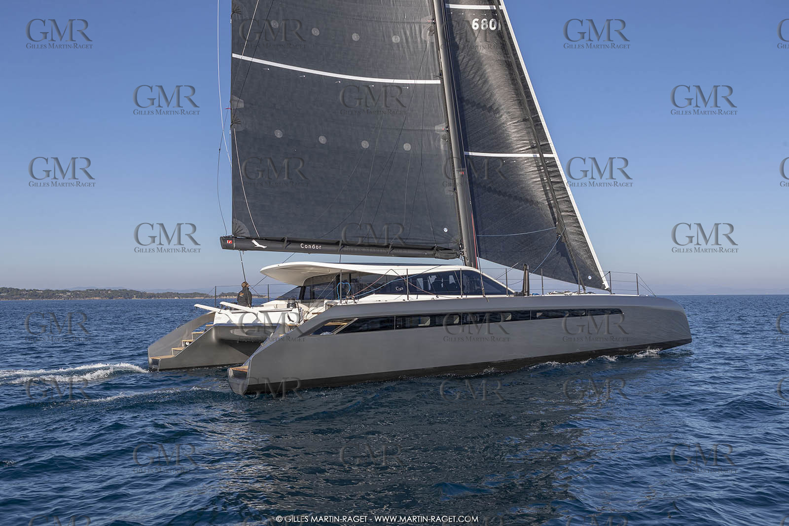 16 02 2019, Porquerolles (FRA,83), Gunboat 68 sail testing  3