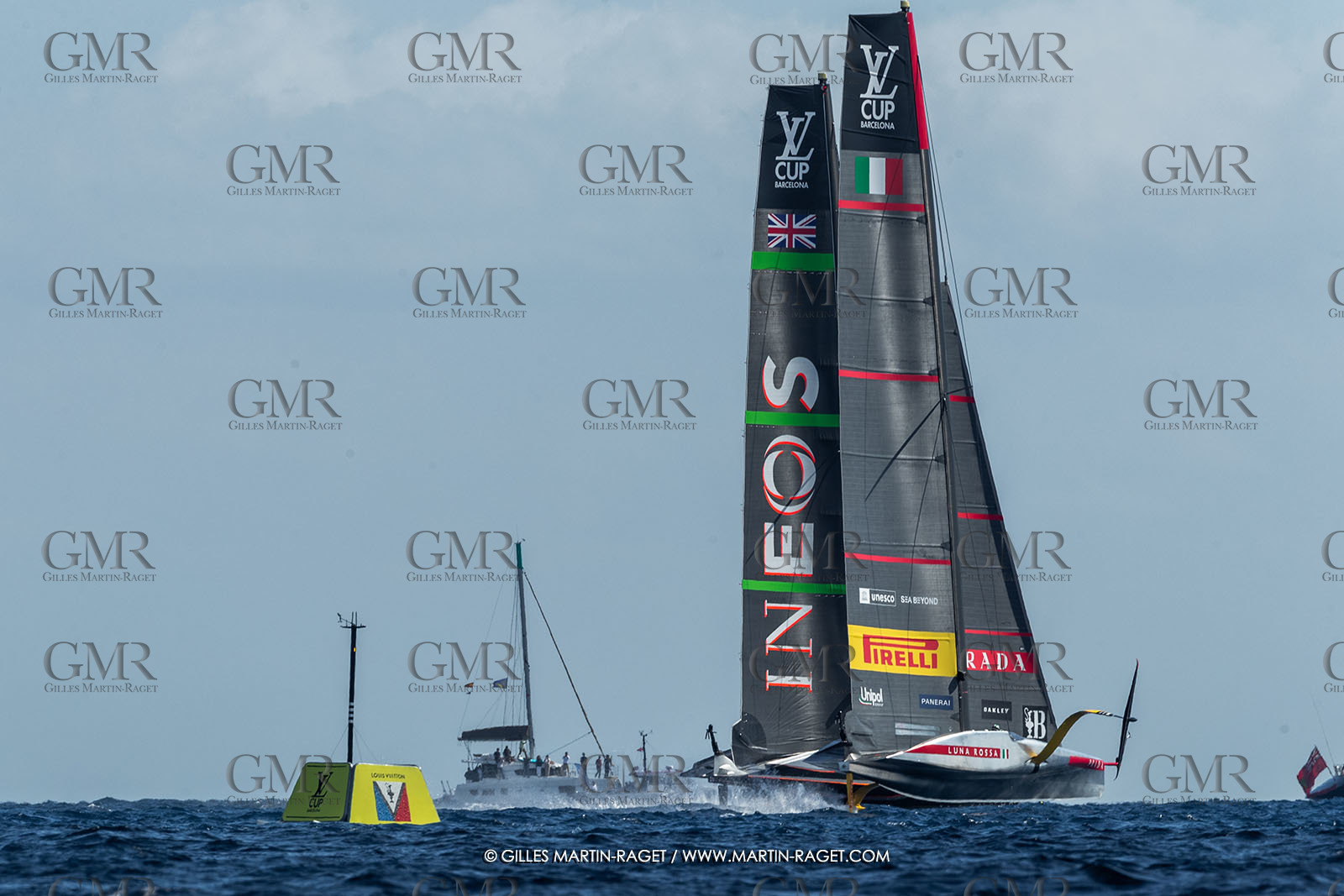 04 10 2024, Barcelona (ESP), 37th America's Cup, Louis Vuitton Cup Final, Race Day 7