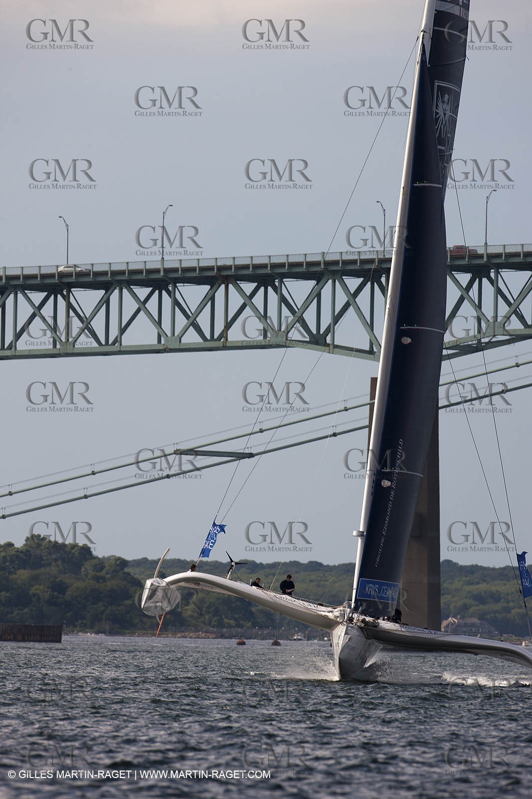 02 07 2012 - Newport (RI) -start of the Krys Ocean Race pre-event sailed between Newport and New York, Gitana XV