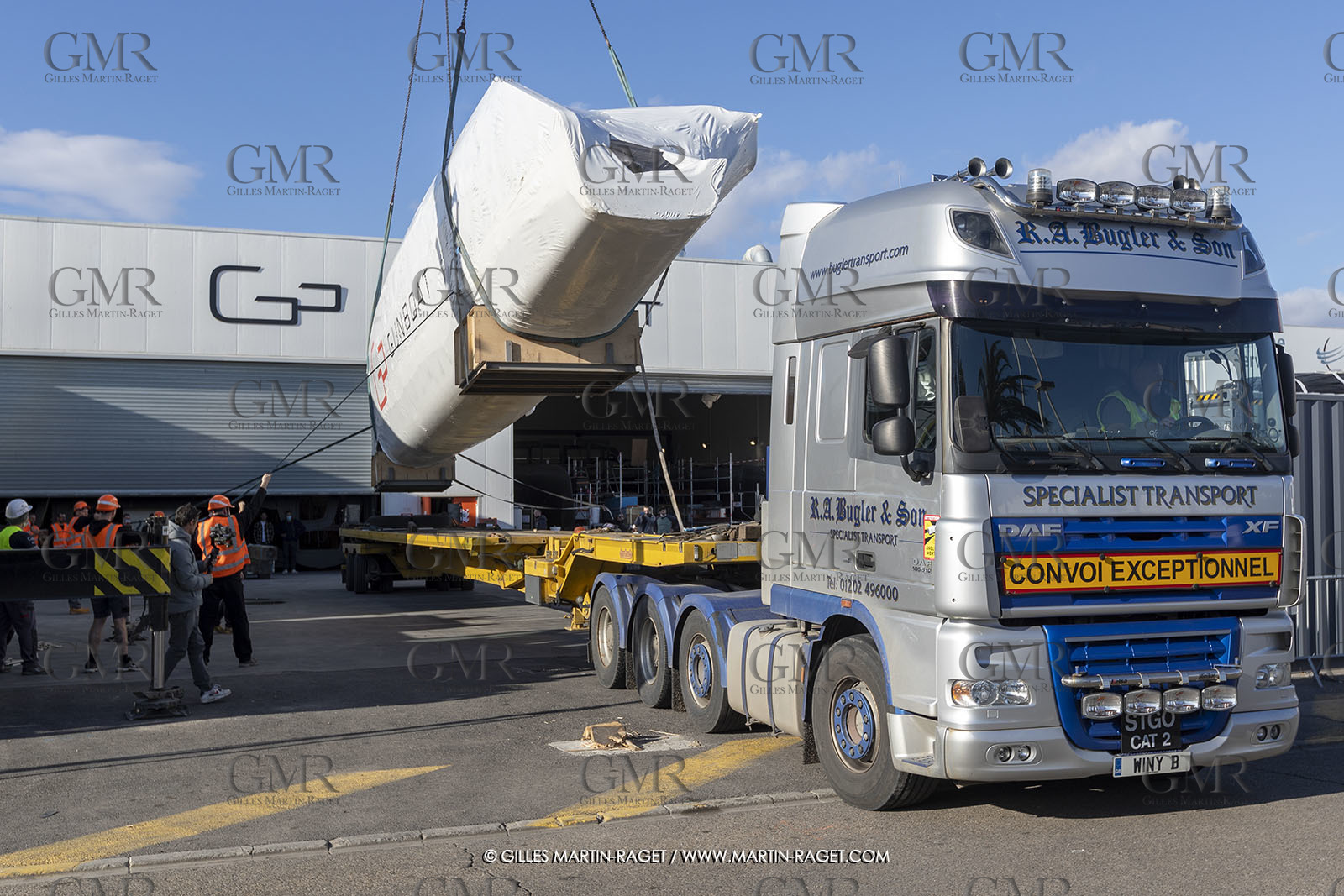 15 02 2022, La Grande Motte (FRA), Gunboat 80  1 hulls delivery
