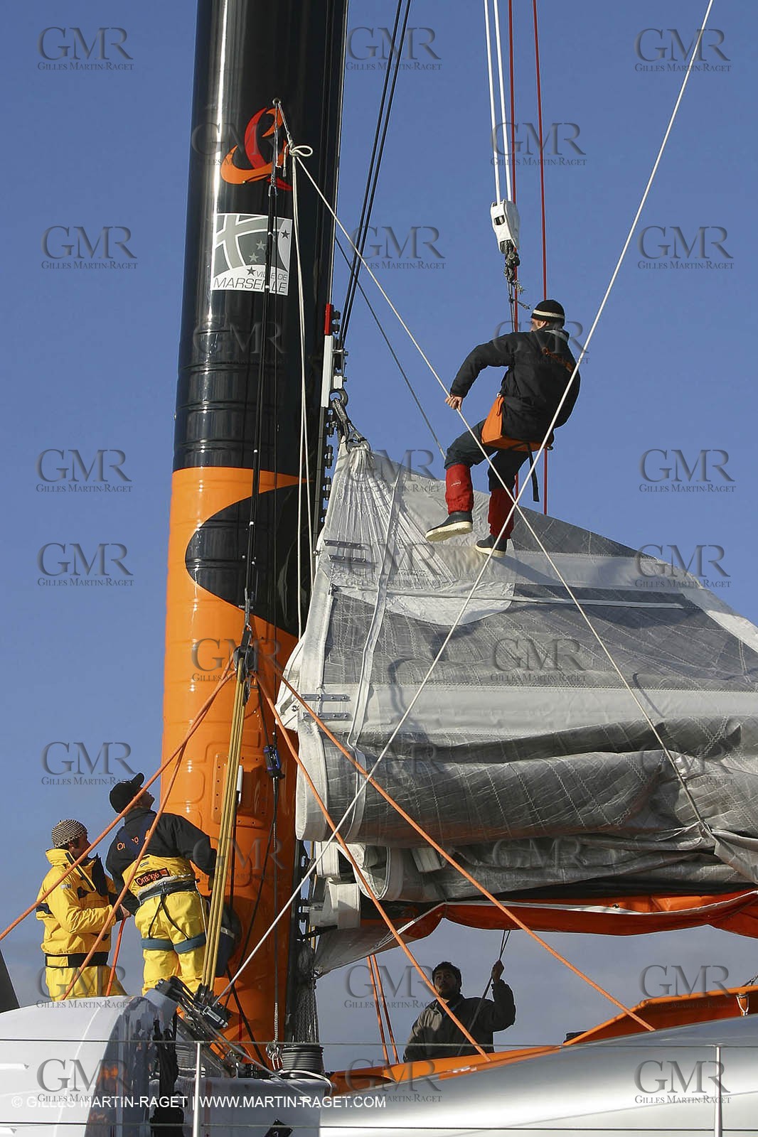 Vannes - Multiplast Boatyard - Orange II 1st sea trial