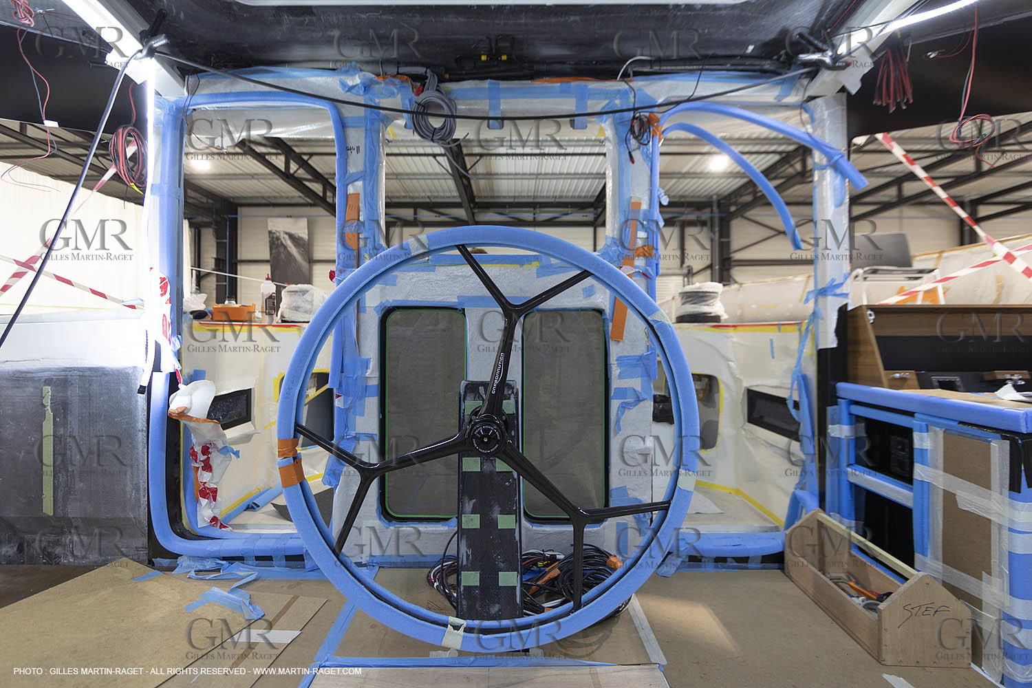 29 10 2018, La Grande Motte (FRA,30), Chantier Gunboat, construction du Gunboat 68