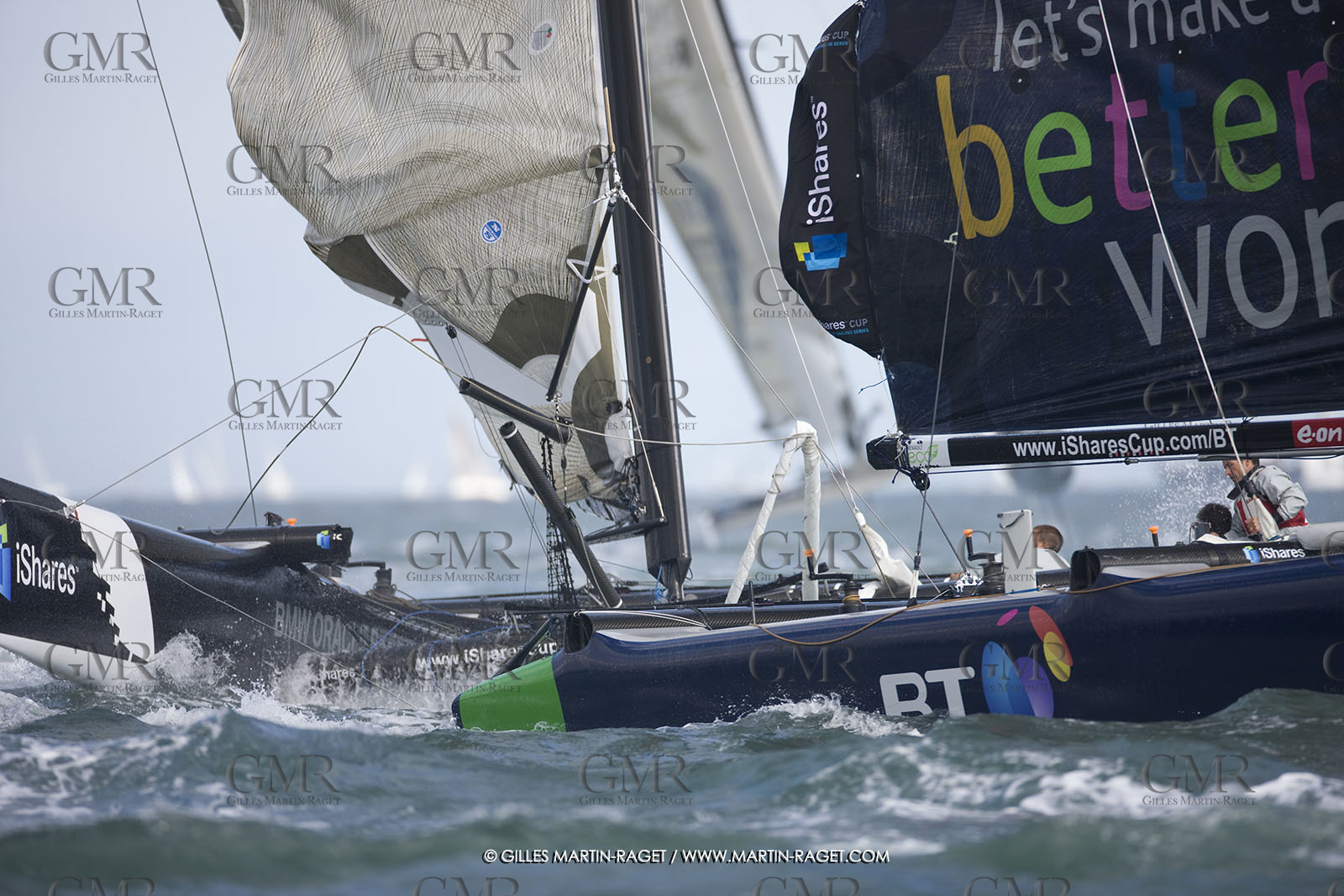 02 08 2008 - Cowes (UK, IOW) - BMW ORACLE Racing - IShare Cup - Racing Day 1