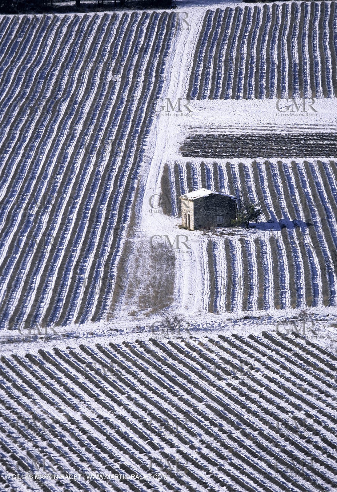 Provence under snow