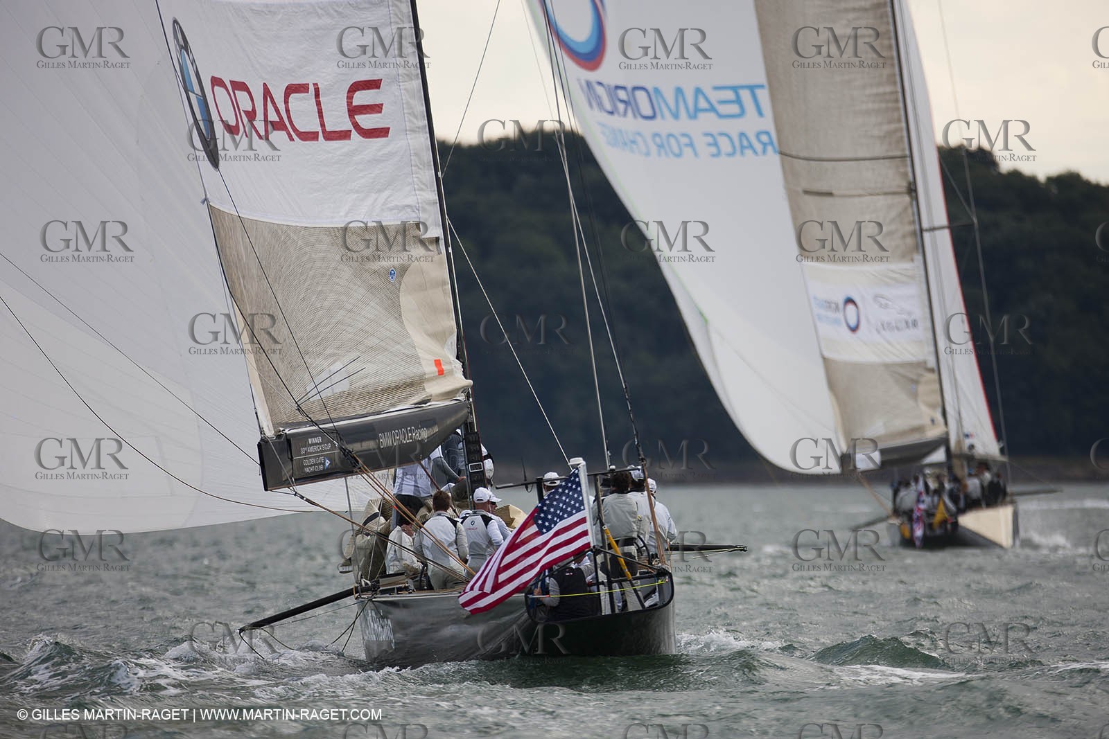 04 08 2010 - Cowes (UK, IOW) - The 1851 Cup -  BMW ORACLE Racing - Day 2.