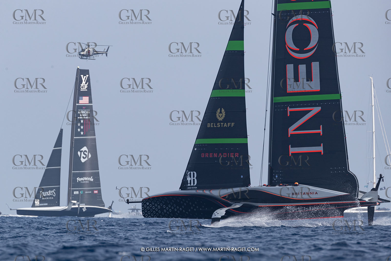 22 08 2024, Barcelona (ESP), Louis Vuitton 37th America's Cup, Louis Vuitton Preliminary Regatta, Race Day 1