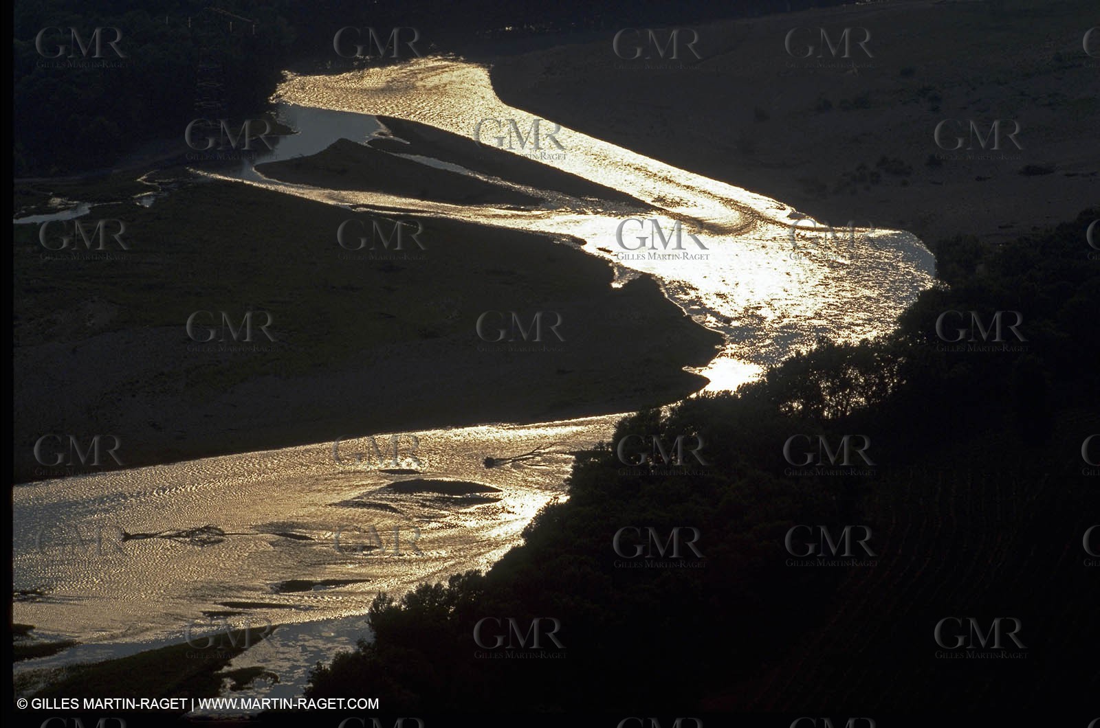 Durance river near Cavaillon
