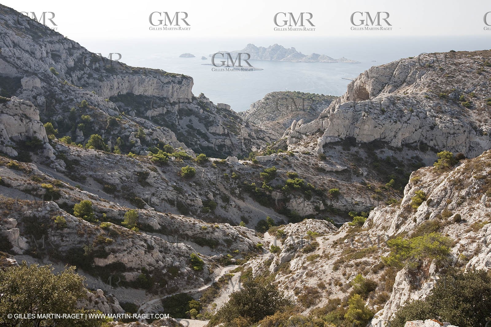 10 09 2009 - Marseille (FRA, 13) - Les Calanques - Massif de Marseilleveyre - Col inférieur de la Mounine
