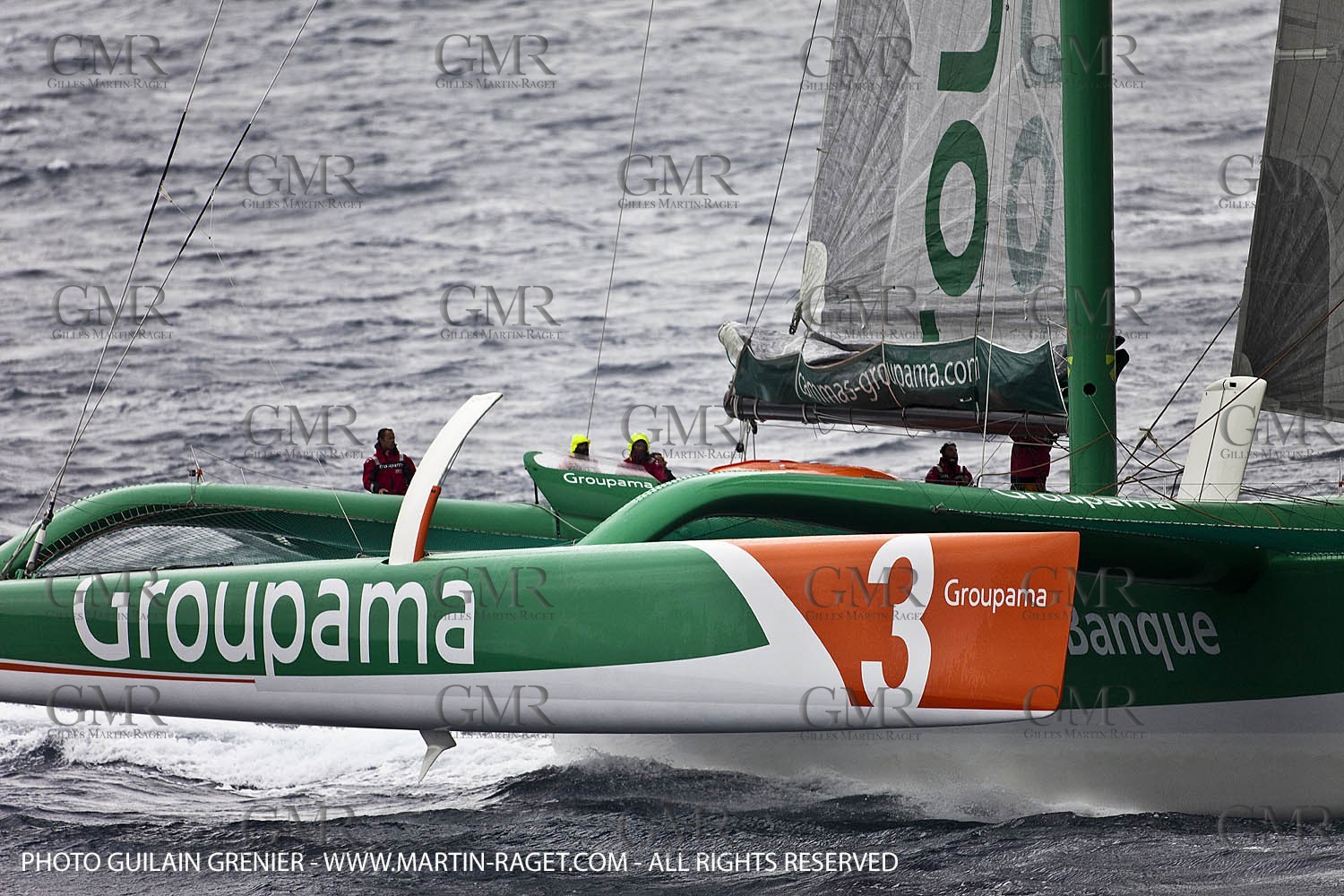 05 14 09 - Marseilles - Mediterranean Record - Groupama 3 - Franck Cammas - G Class - Start from Marseilles to Carthage (Tunisia)