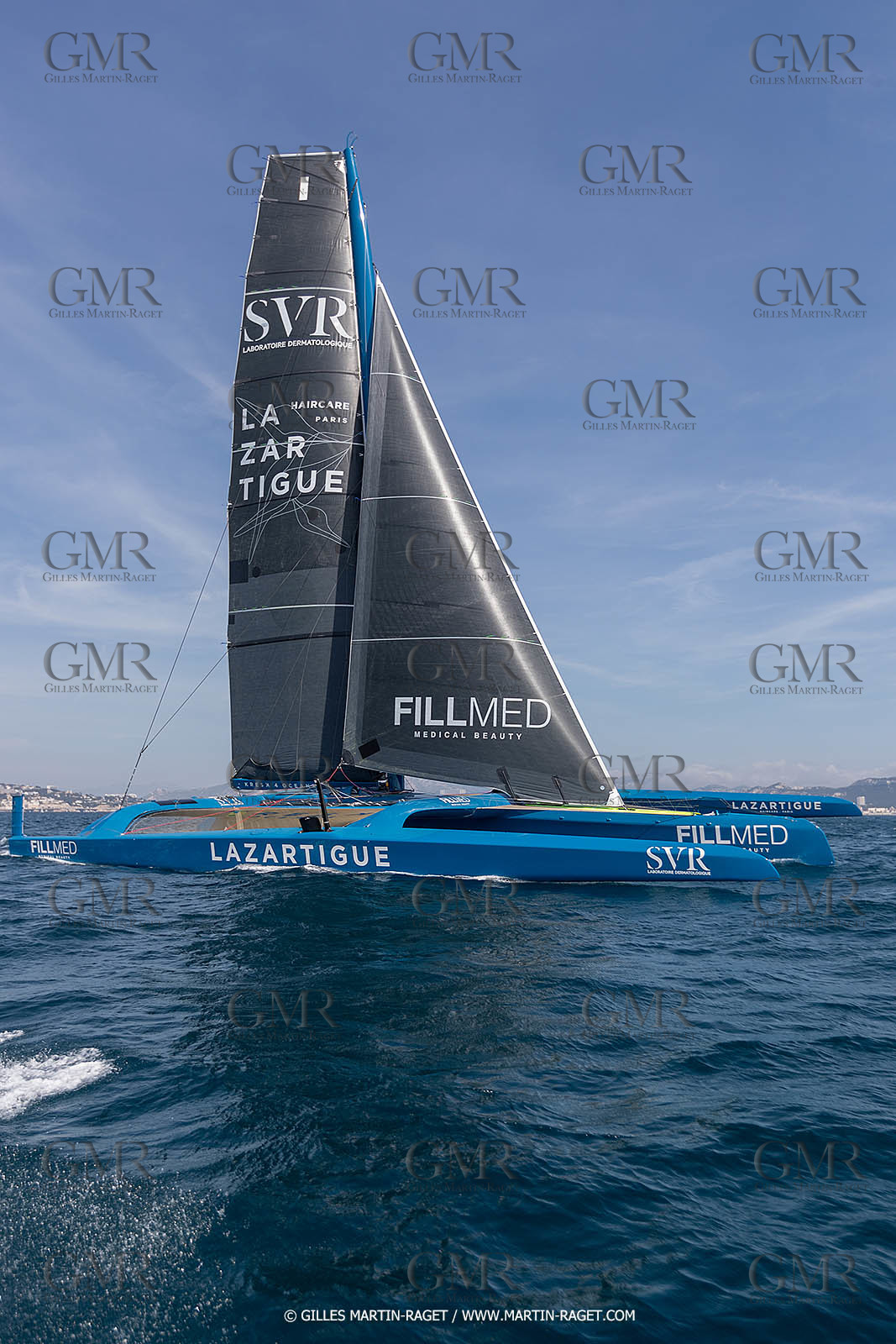 18 05 2022, Marseille (FRA), APremière navigation du trimaran Ultim SVR LAZARTIGUE à Marseille