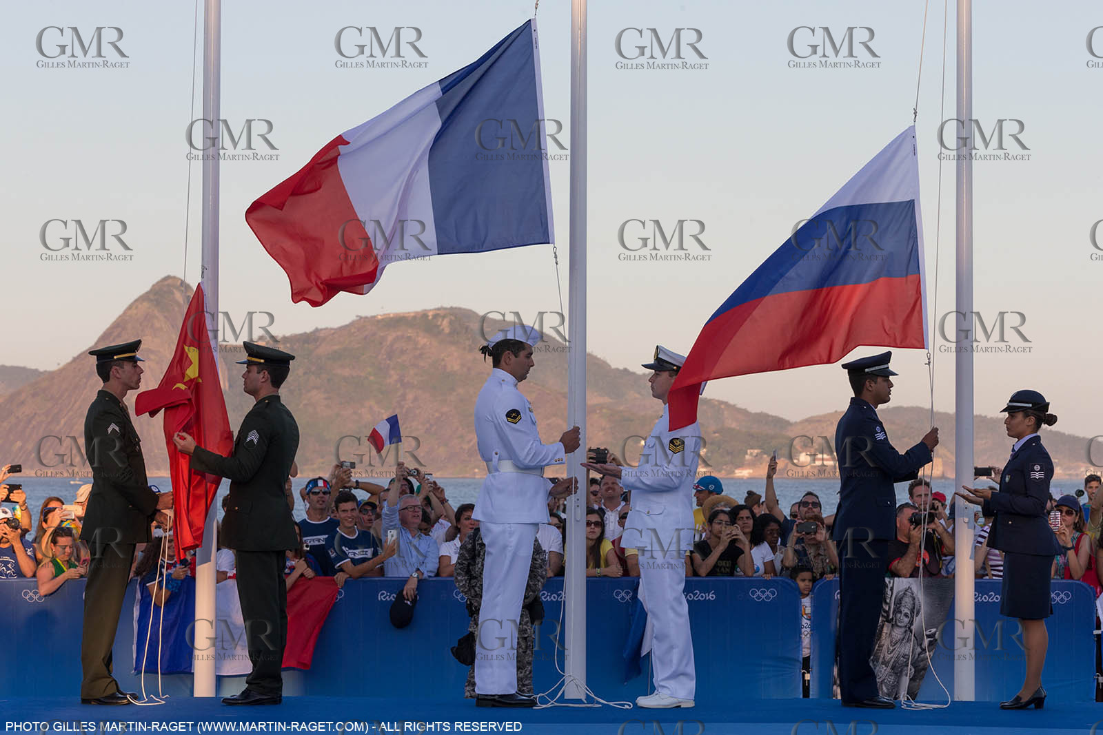 14 08 2016, Rio de Janeiro (BRA), 2016 Olympic Games, Sailing, RSX Women medal ceremony
