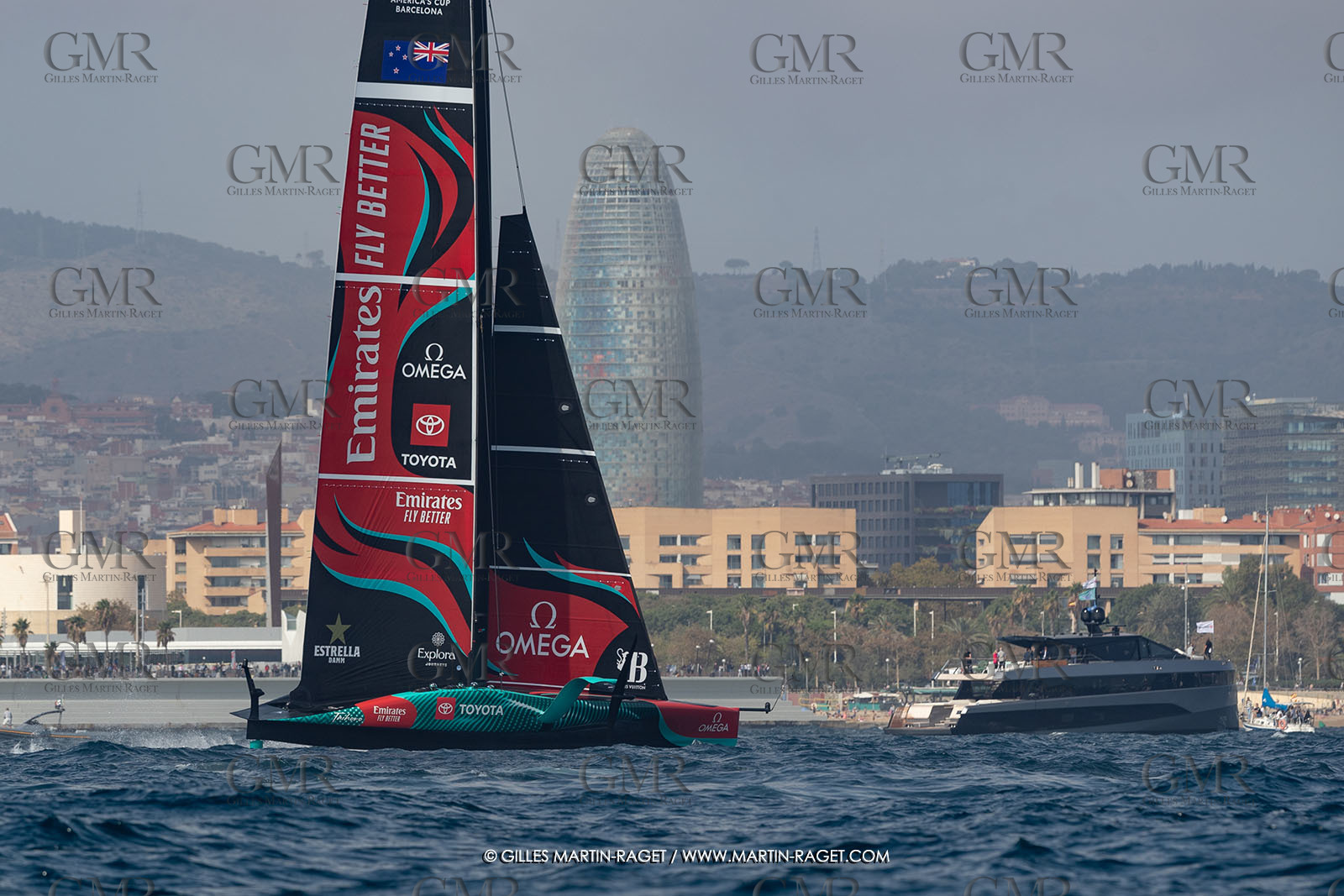 13 10 2024, Barcelona (ESP), Louis Vuitton 37th America's Cup, Final Match, Race Day 2, race 3