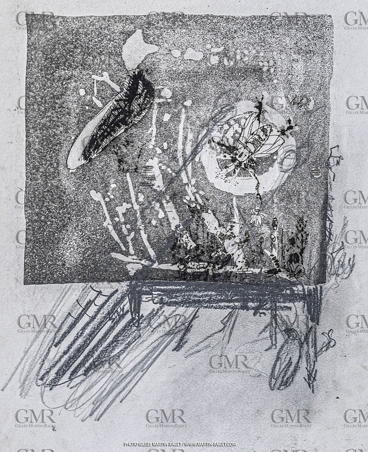 12 07 2020, St Rémy de Provence (FRA, 13) Oeuvre Germaine Richier, gravure