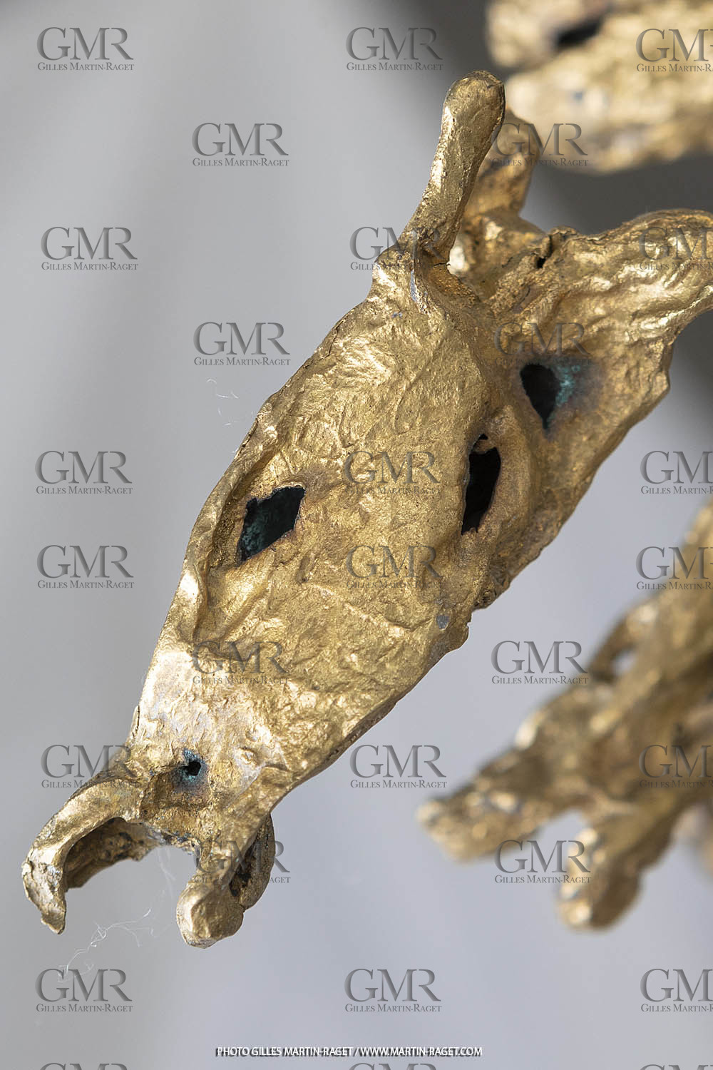 12 02 2020, Marseille (FRA,13), Oeuvre de Germaine Richier, Le Cheval à six têtes, petit 1955 ou 1956, Bronze naturel nettoyé, Numéroté Epreuve d'artiste, fondeur : L. Thinot, Paris, 35,5 x 38 x 18 cm, Collection particulière