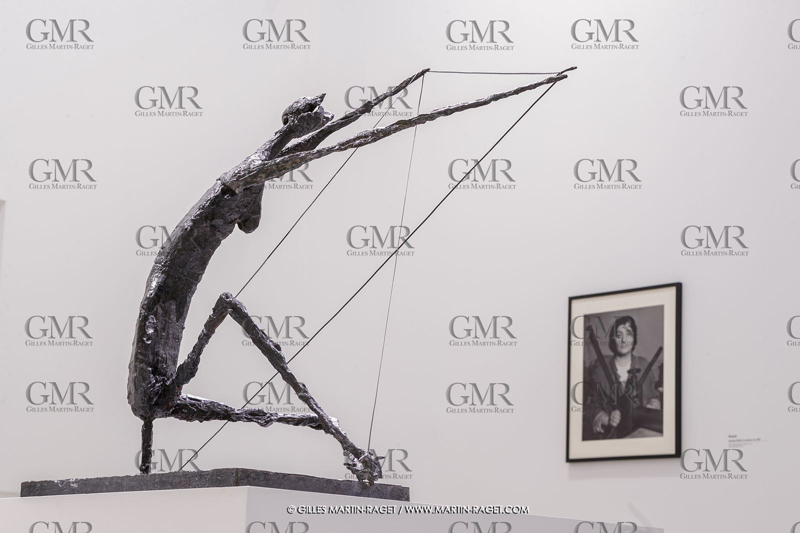 02 05 2023, Paris (FRA), oeuvre de Germaine Richier, Exposition Centre Pompidou 2023,  La Fourmi 1953, Bronze patiné foncé, Epreuve d'exposition, Fondeur : L. Thinot, Paris, 99 x 88 x 66 cm, Collection particulière