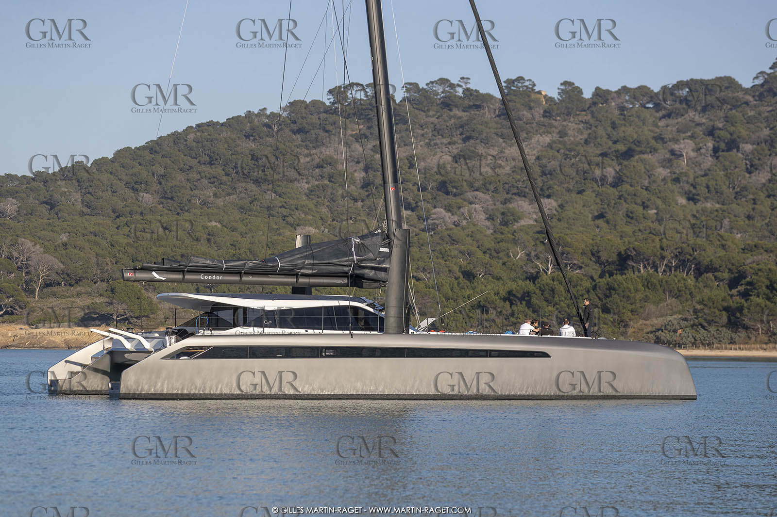 16 02 2019, Porquerolles (FRA,83), Gunboat 68 sail testing  3